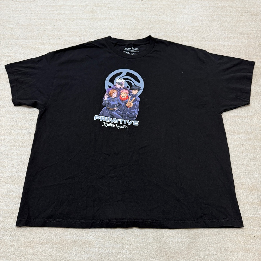 Primitive X Jujutsu Kaisen United Anime T-Shirt Black  Men's 3XL